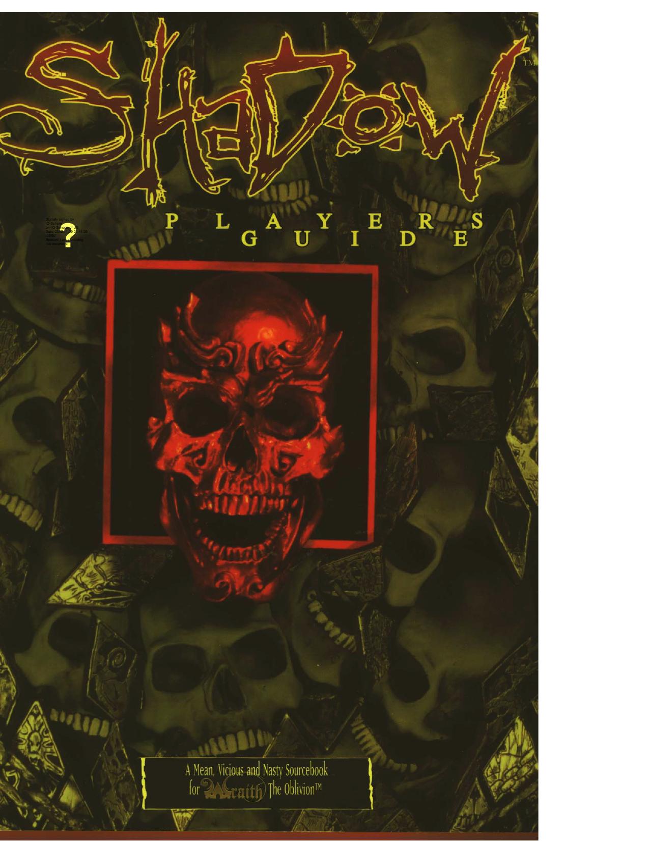 Shadow Player's Guide (1997)