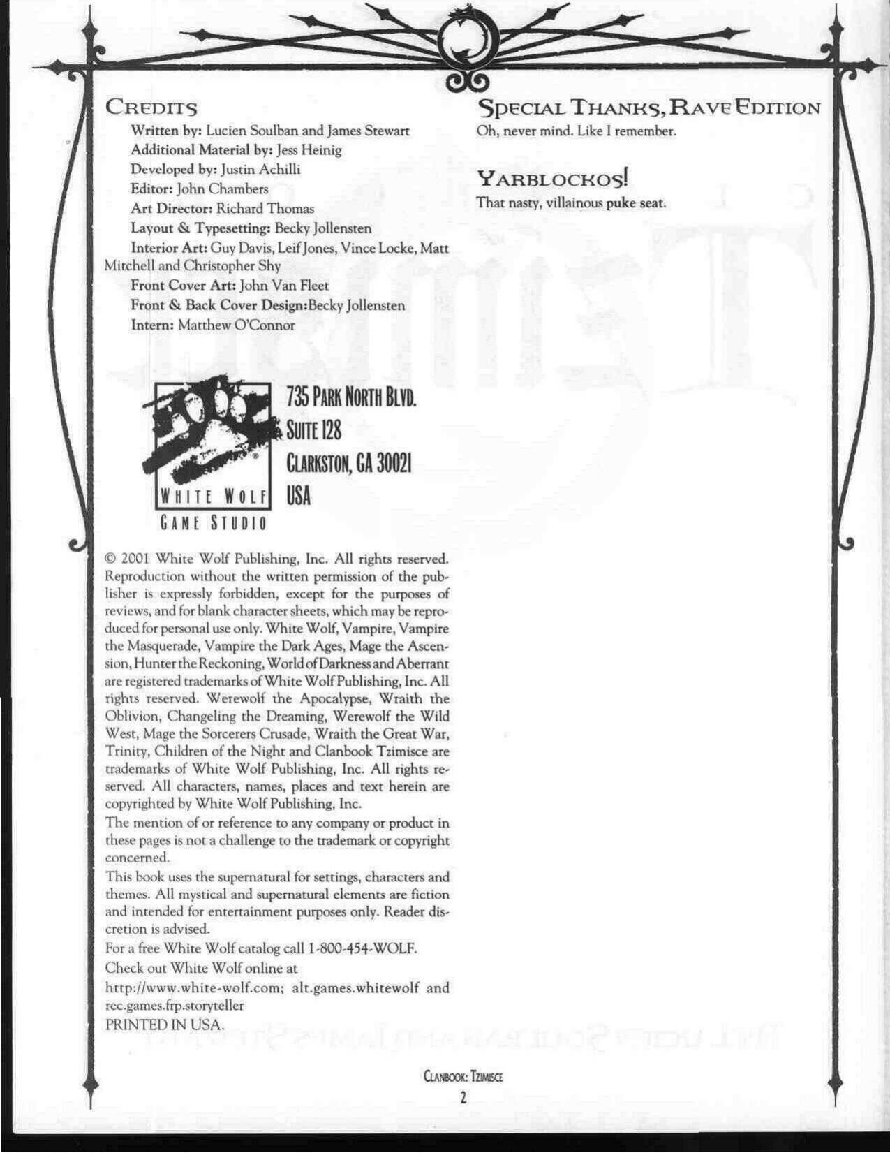 Tzimisce (Revised Edition)