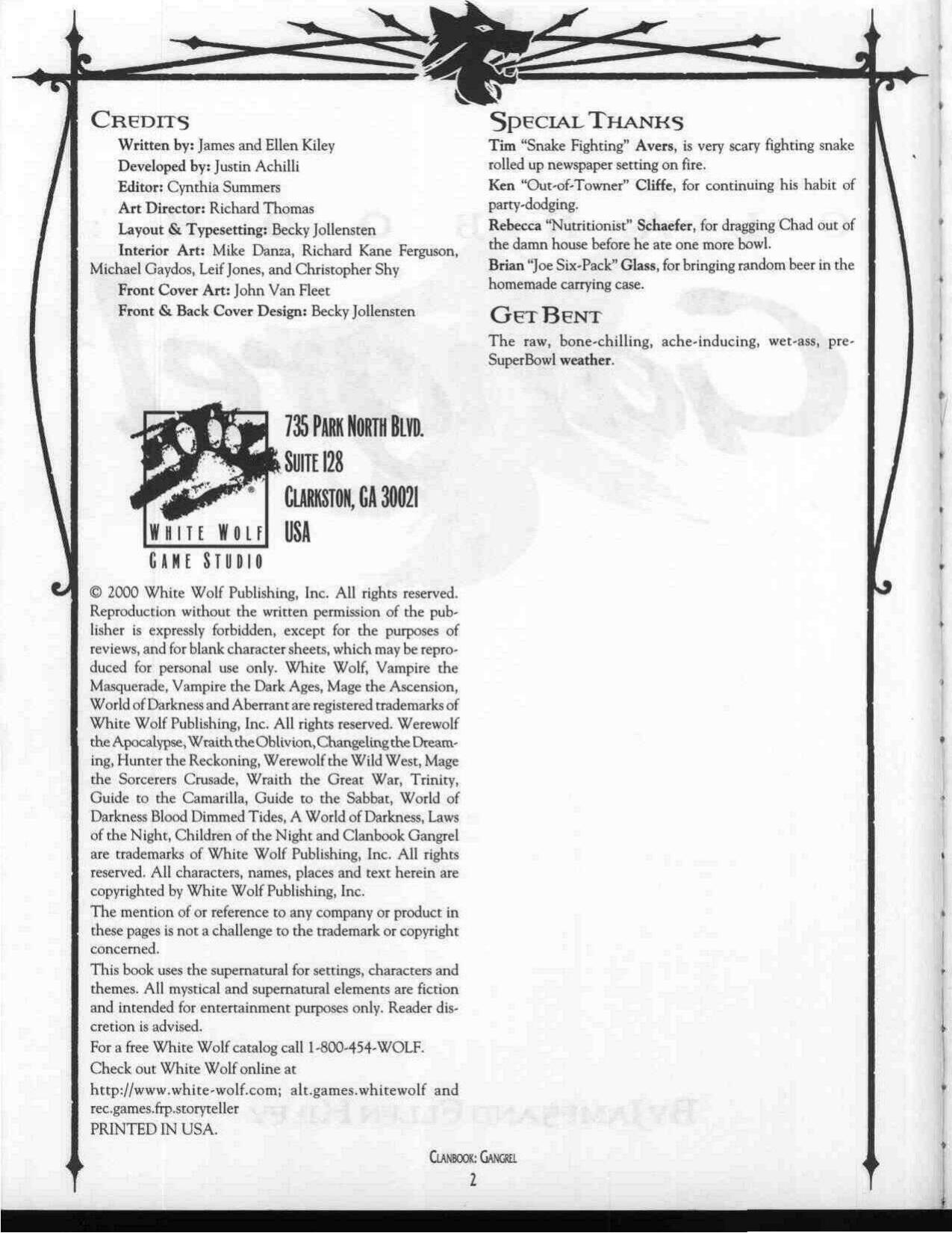 Gangrel (Revised Edition)