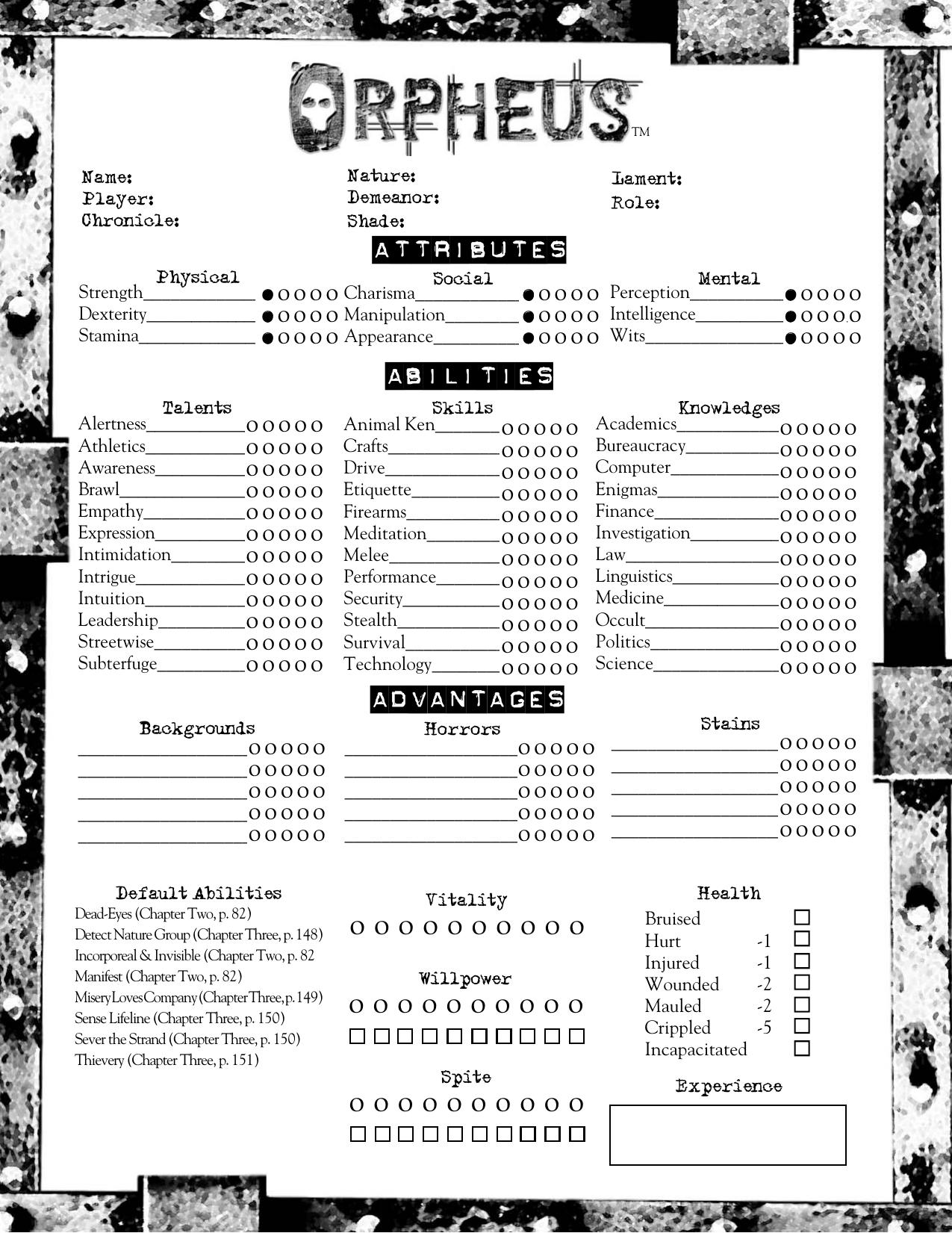 09 character sheet