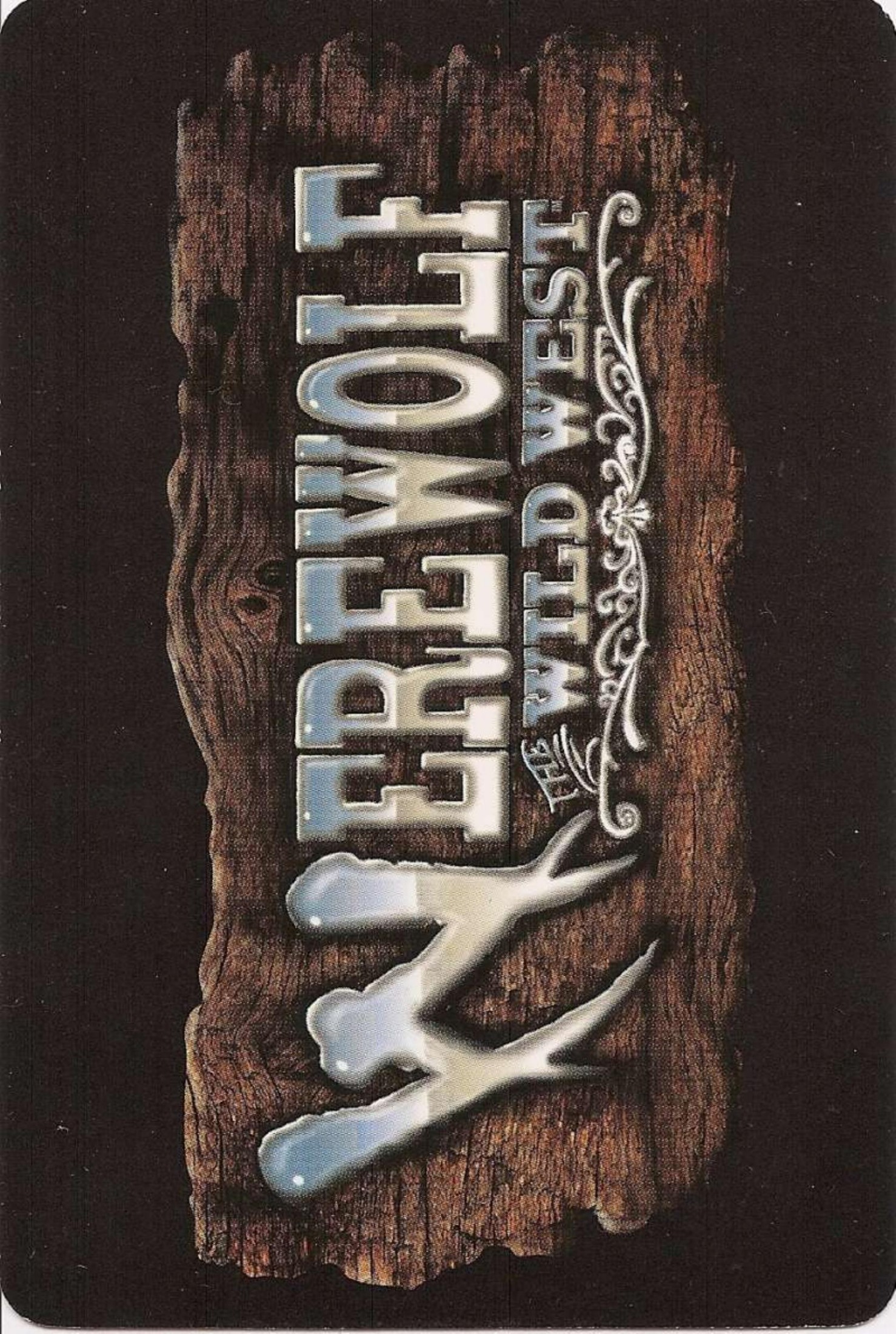 Werewolf Wild West Poker Deck