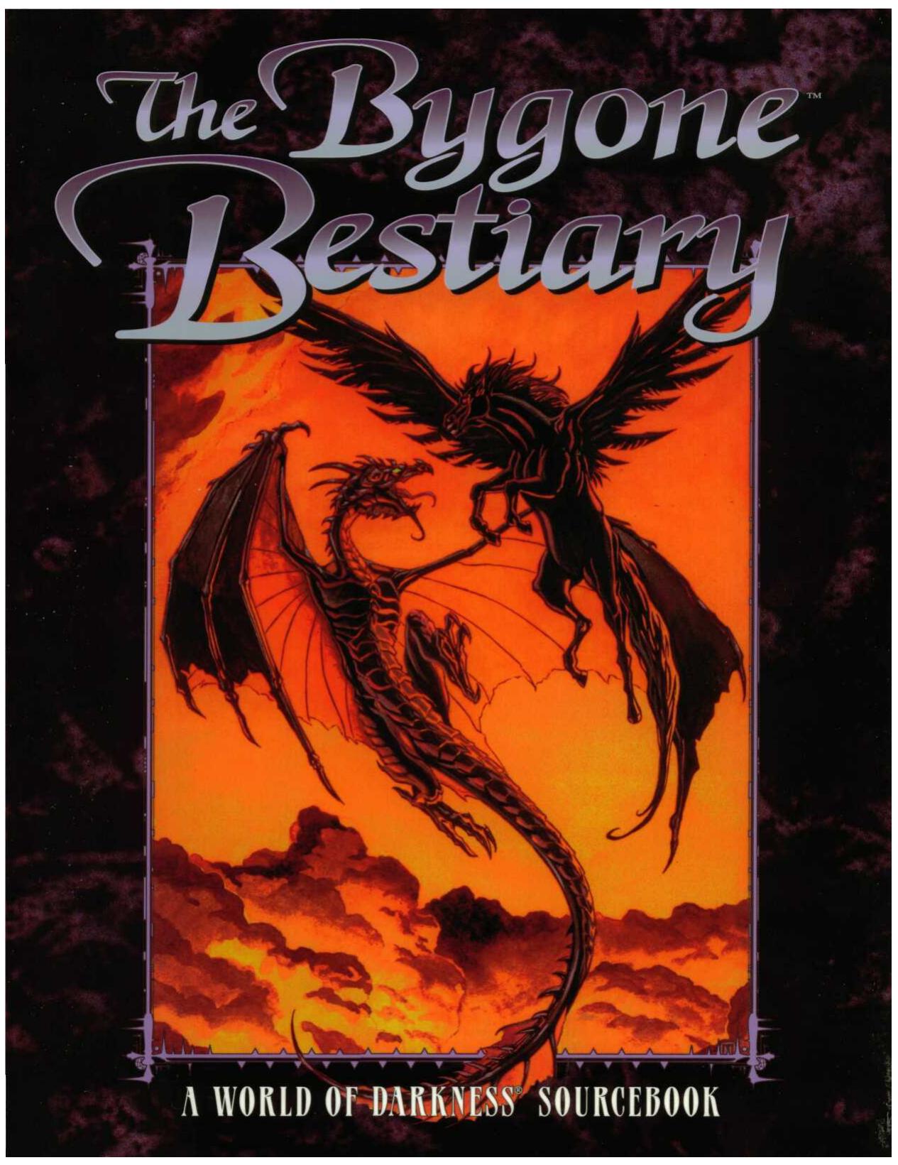 World of Darkness The Bygone Bestiary