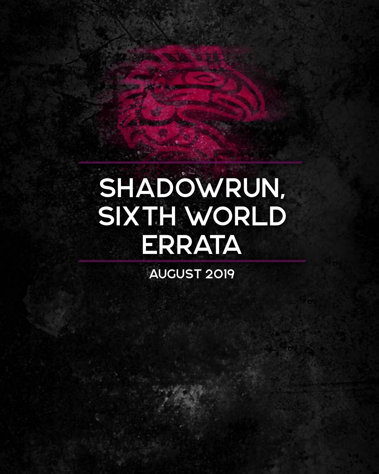 Shadowrun 6E