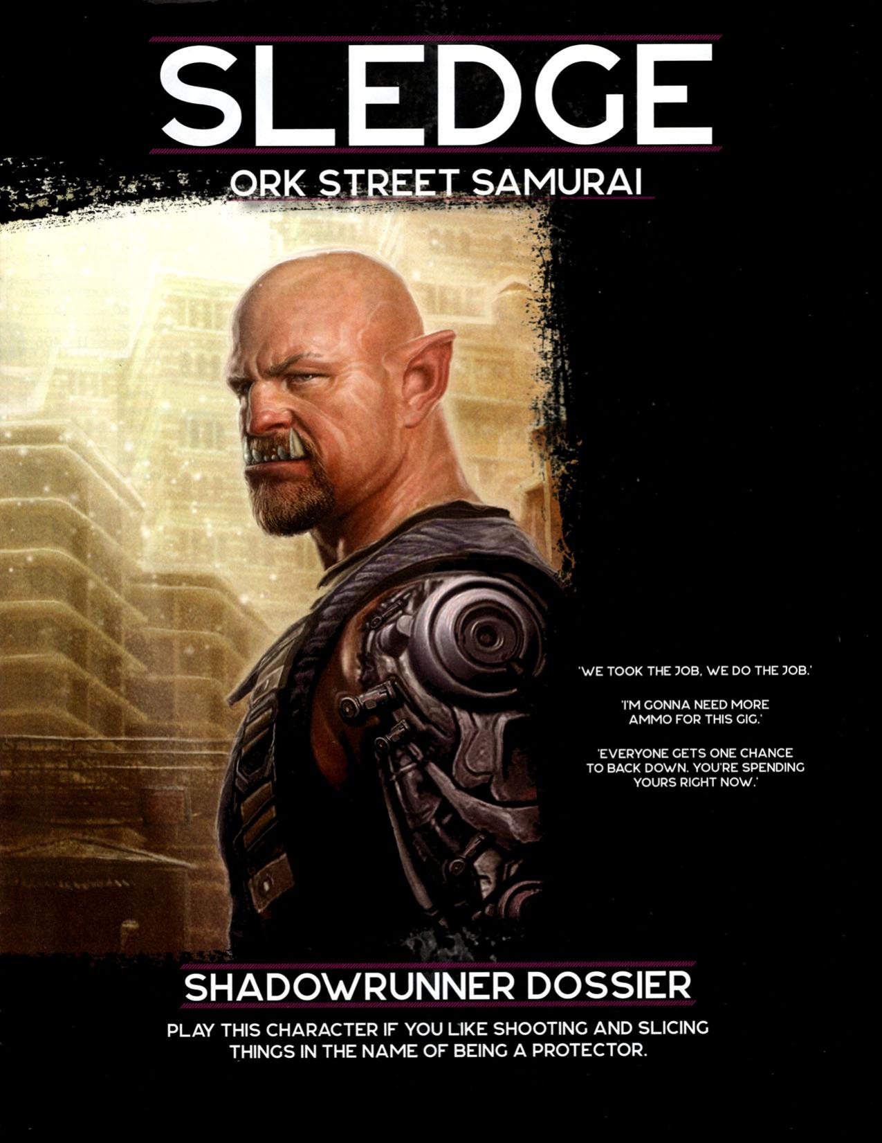 Shadowrun 6E - Beginner Box - Dossier